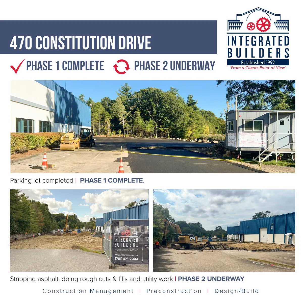 470 Constitution Way  | Phase 1 Complete  | Phase 2 Underway