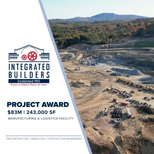 Integrated Builders has been awarded an $83 million manufacturing and logistics project