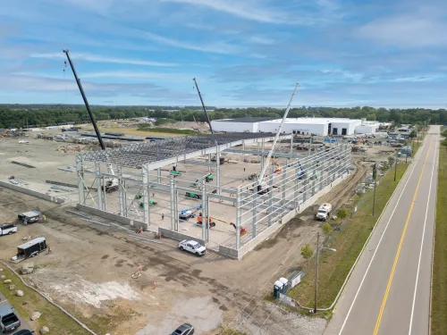 Progress from above at REGENT in Quonset Development Corporation Park (Kingston, RI). 