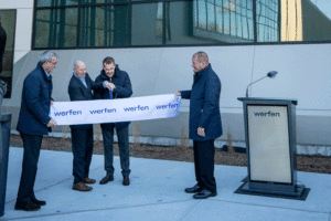 Werfen ribbon cutting