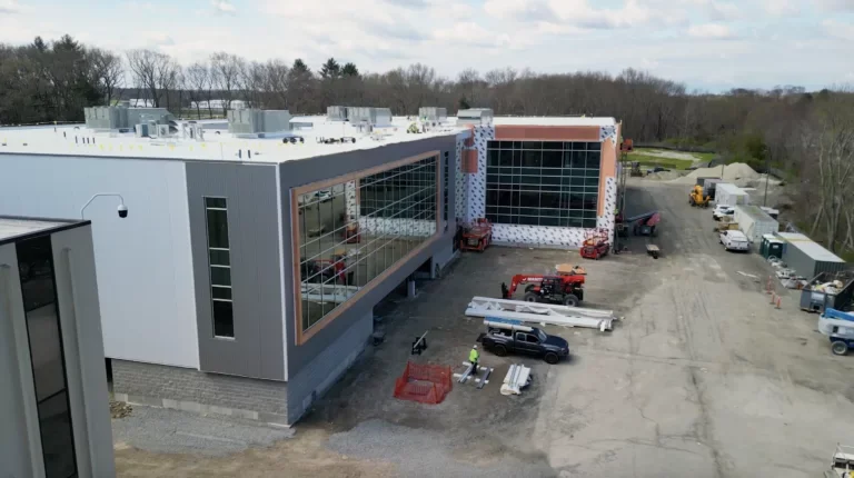 Werfen construction site aerial