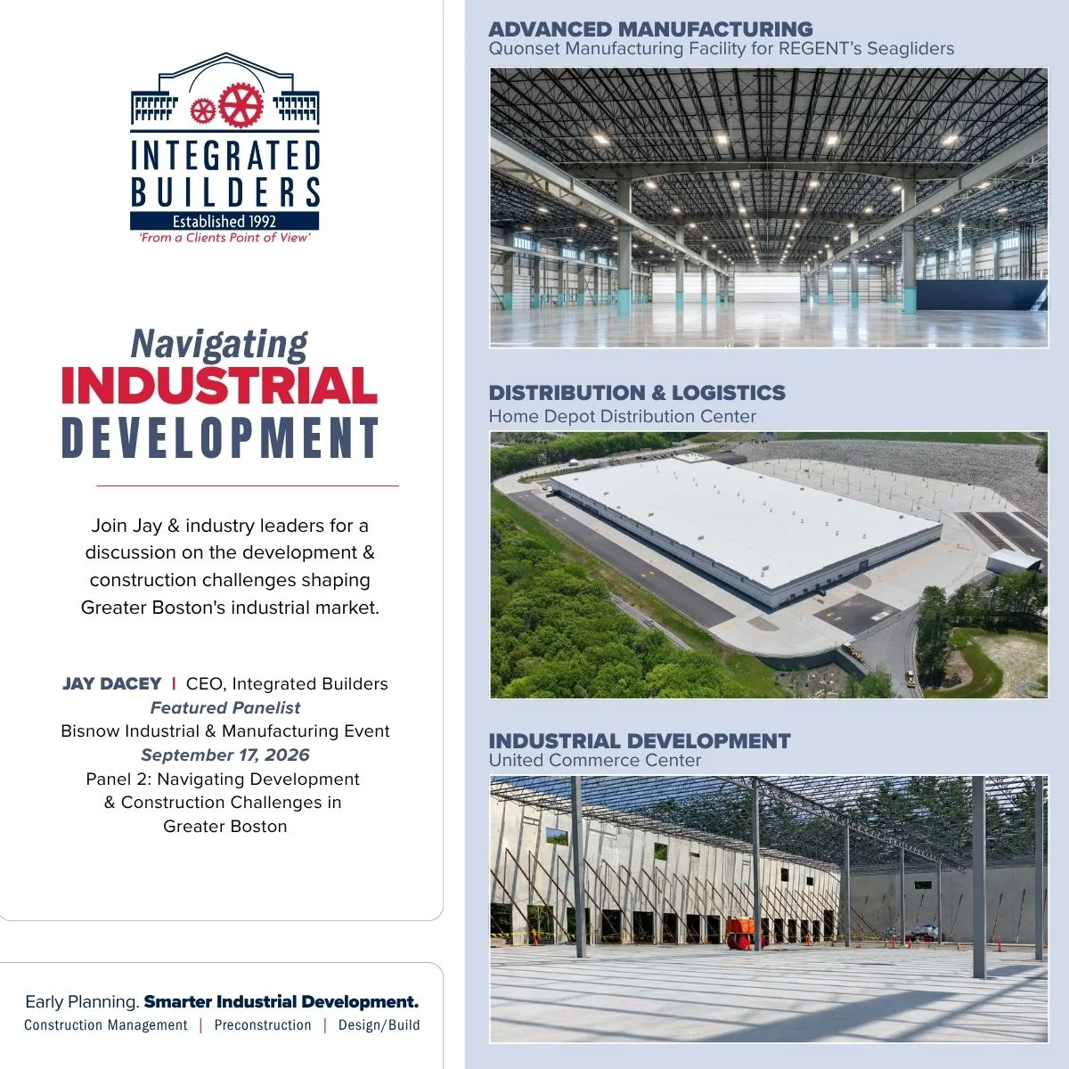 Jay will join industry leaders at the Bisnow Industrial & Manufacturing Event